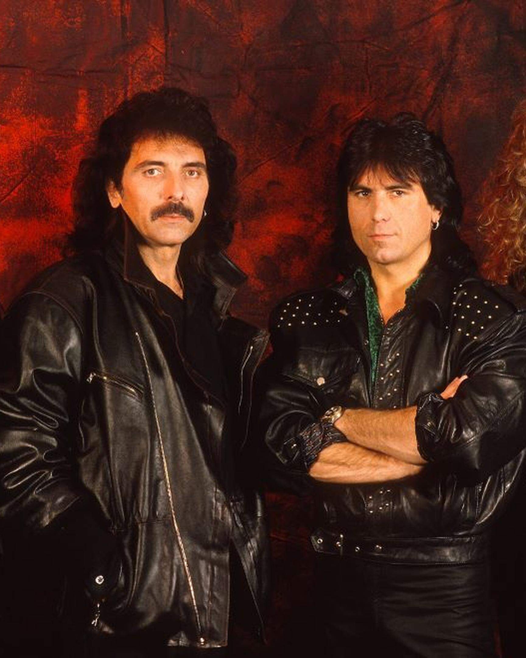 Die Heavy-Metal-Band Black Sabbath im Jahr 1989: Sänger Tony Martin (vl.n.r.), Gitarrist Tony Iommi, Schlagzeuger Cozy Powell und Bassist Neil Murray. Tony Martin war zweimal Sänger der legendären Heavy-Metal-Band. Ein neues Boxset mit dem Titel «Anno Domini 1989-1995» widmet sich dieser besonderen Sabbath-Phase