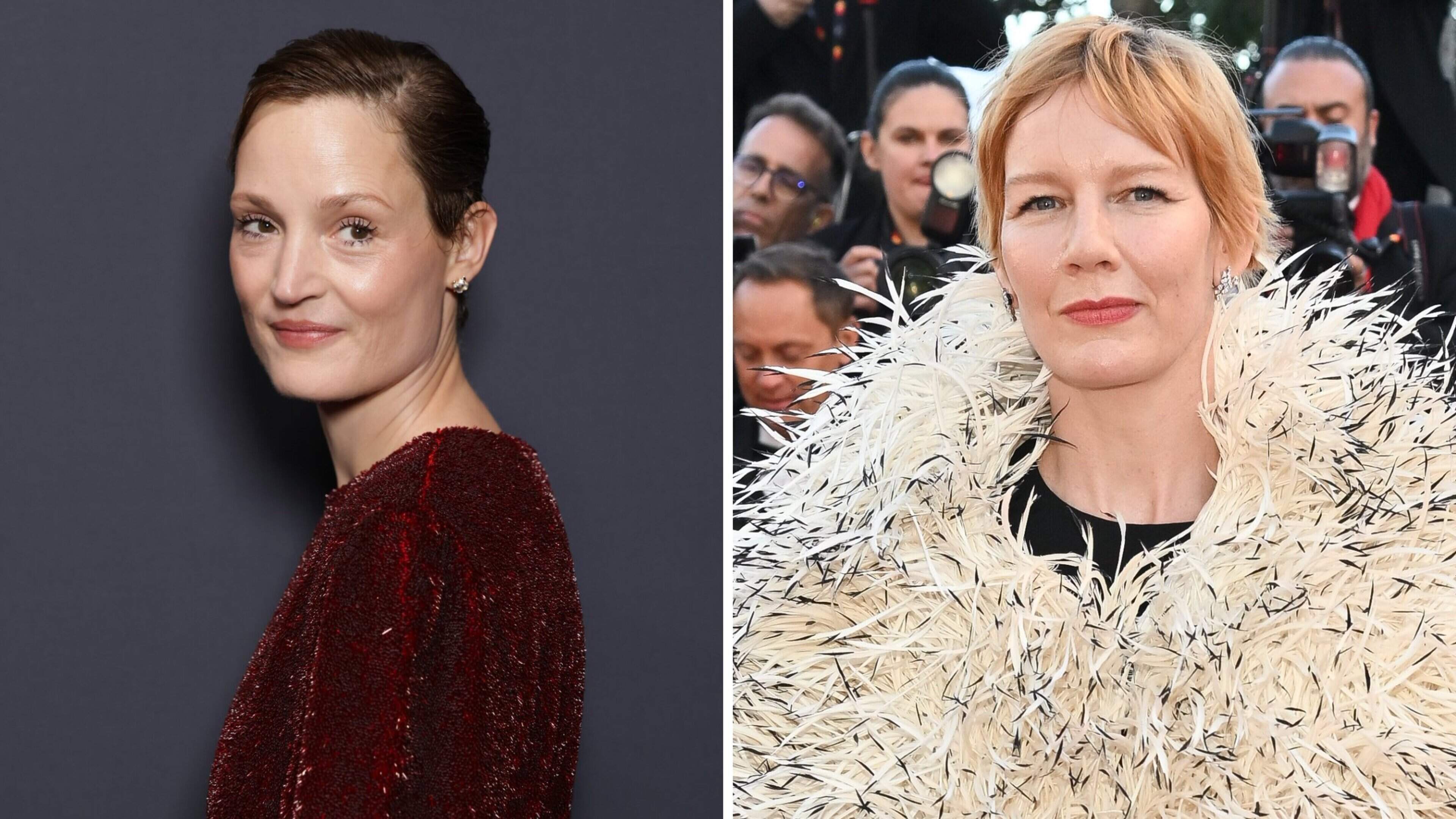 Vicky Krieps in Bottega Veneta, Sandra Hüller in Chanel