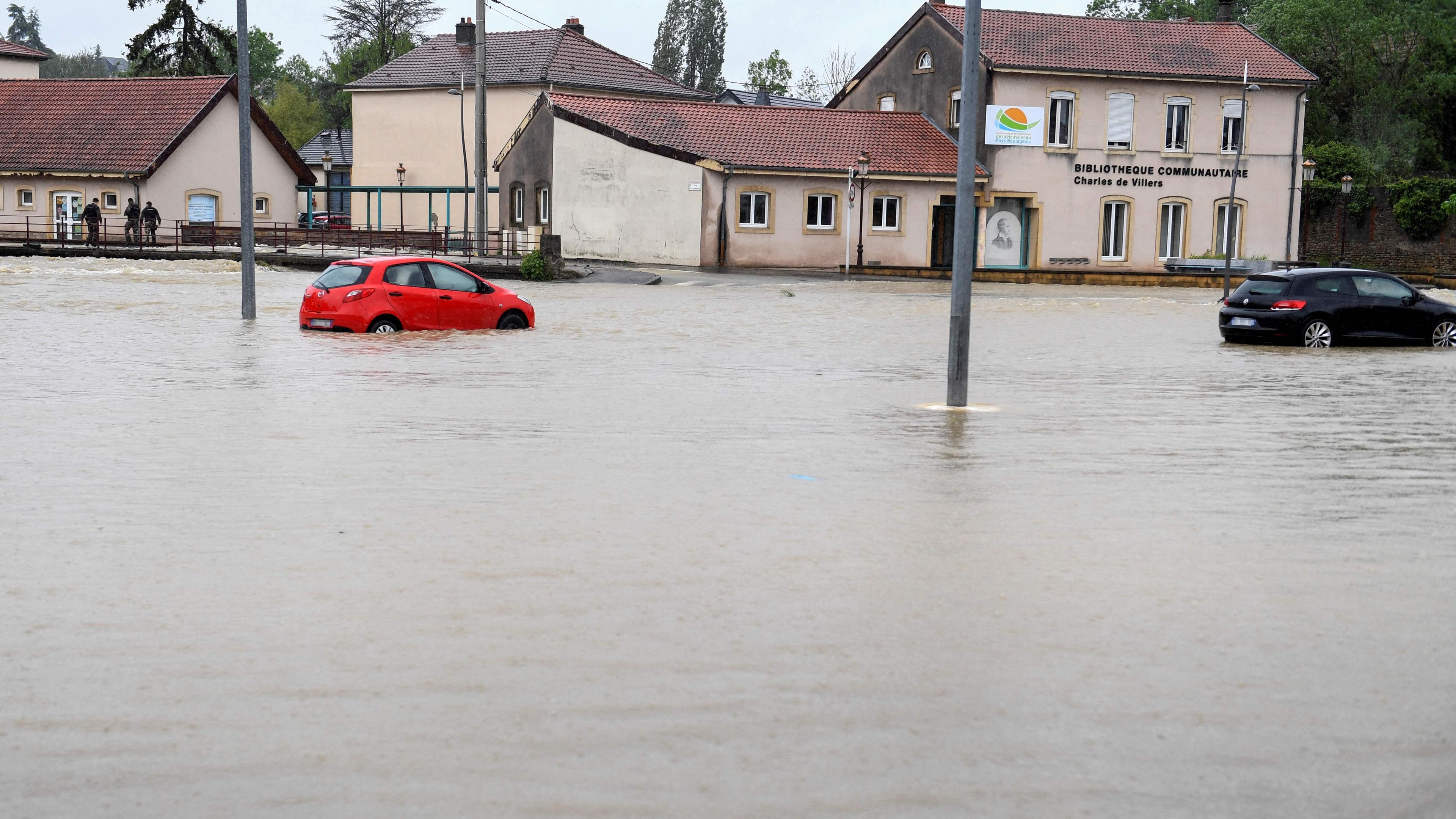 Überschwemmungen in Boulay-Moselle.