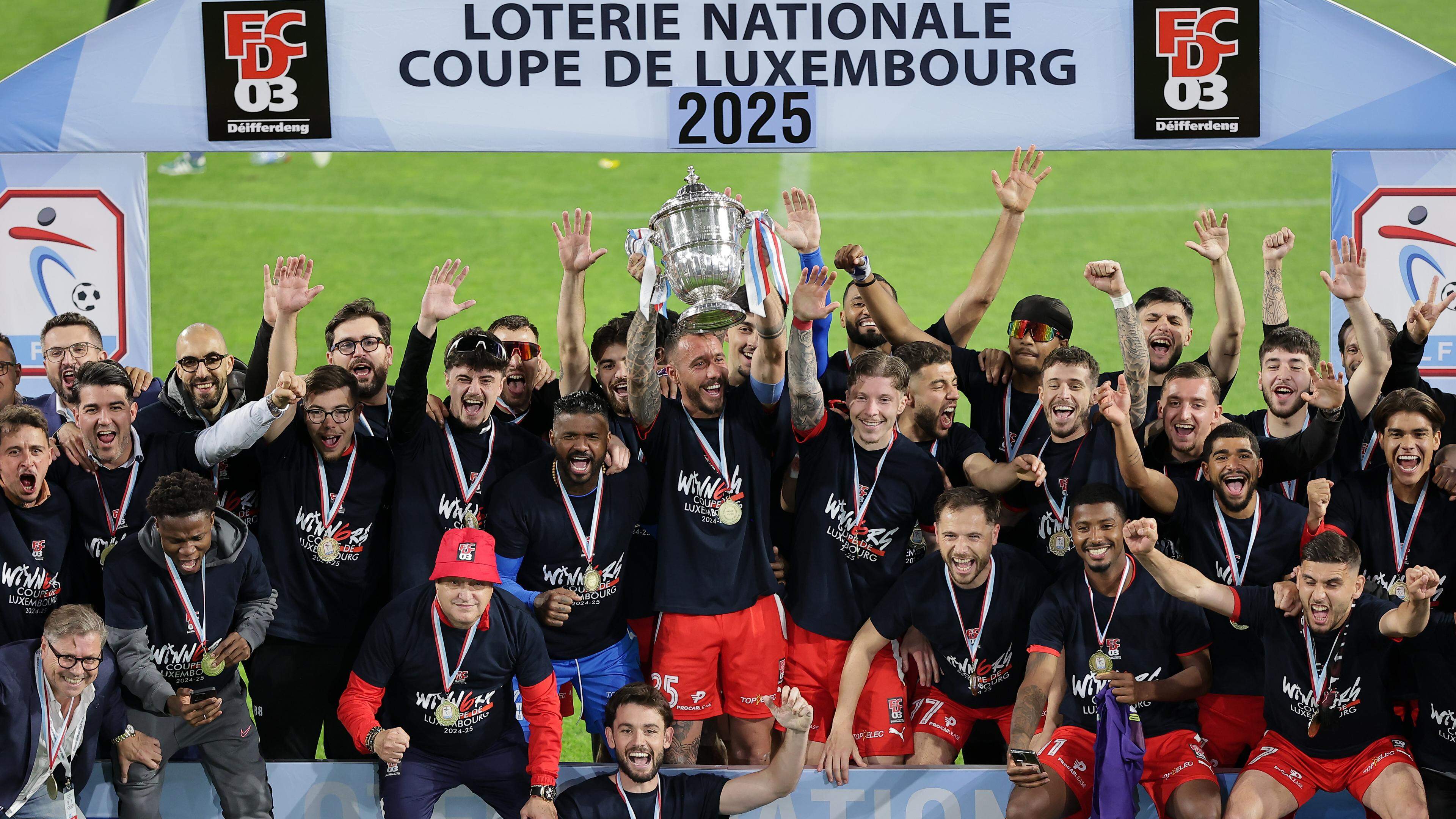 According to penalty thriller, Differdingen celebrates the sixth cup victory in the club’s history
