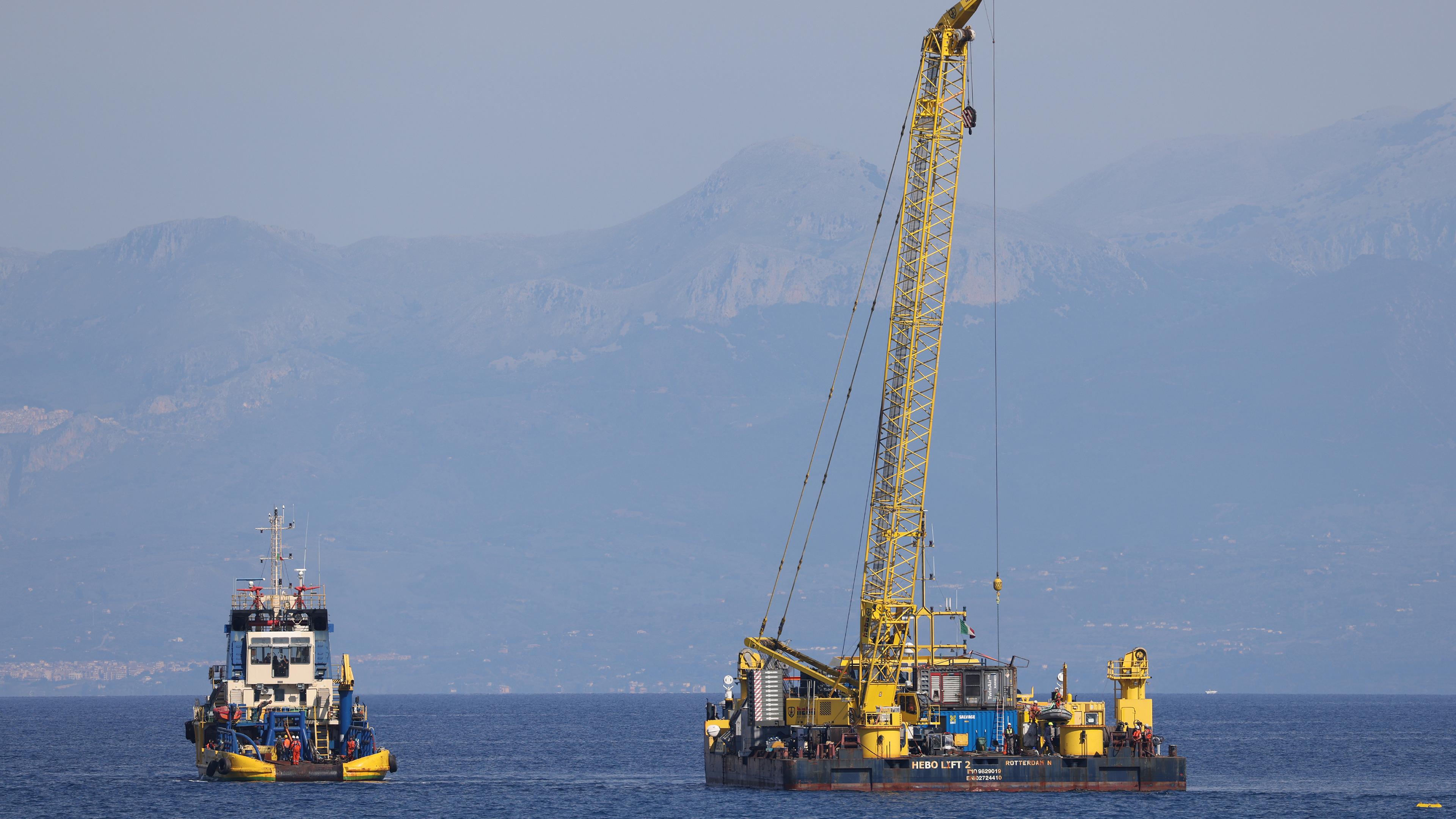 Luxury yacht « Bayesian » is to be recovered at the end of June