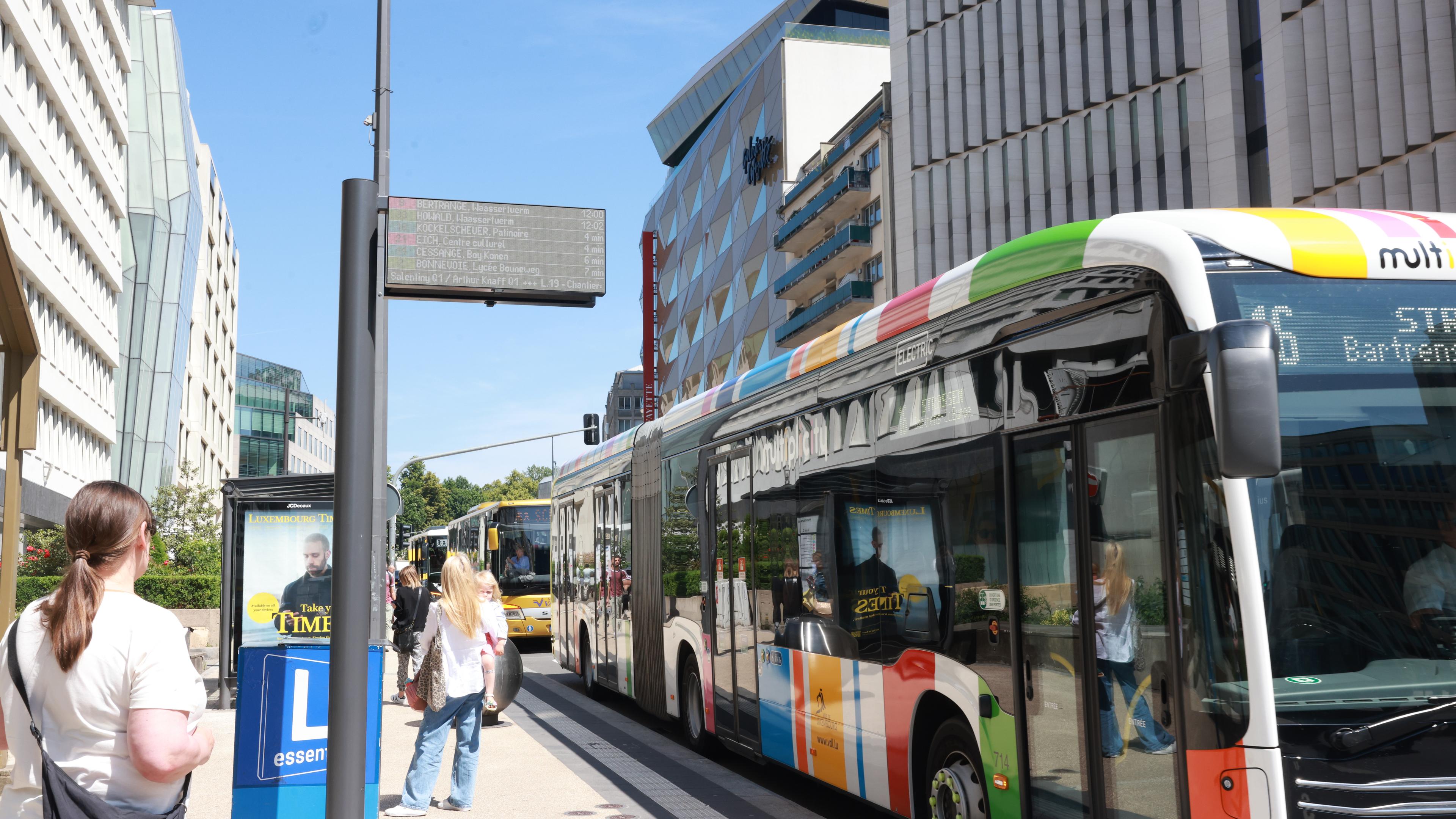 The capital bus stops should become more modern