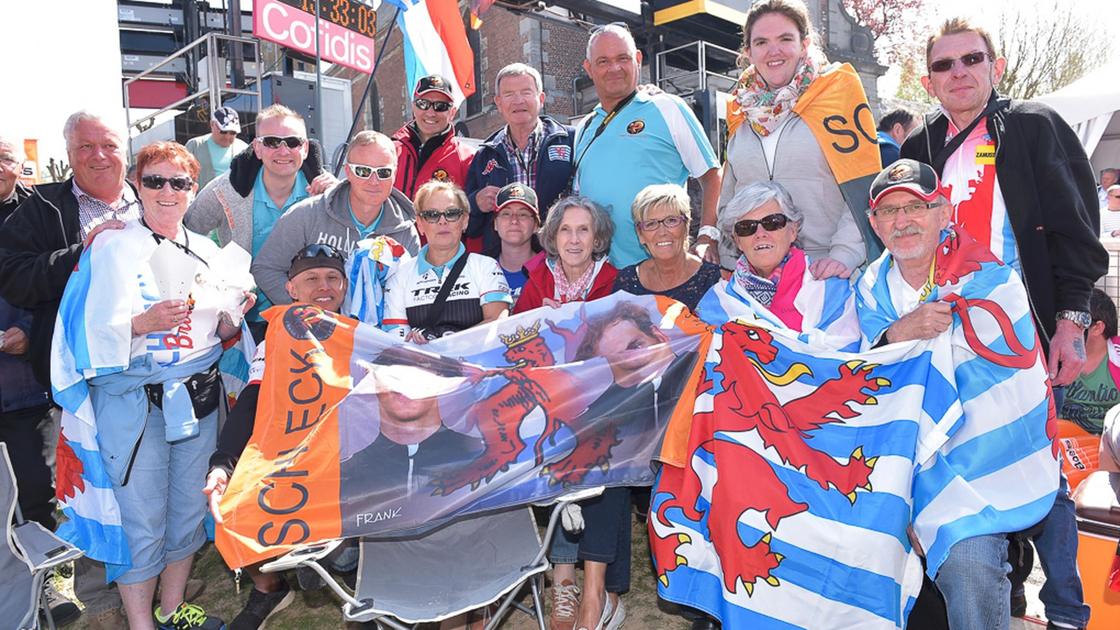 Luxemburger Fans bei der Flèche Wallonne