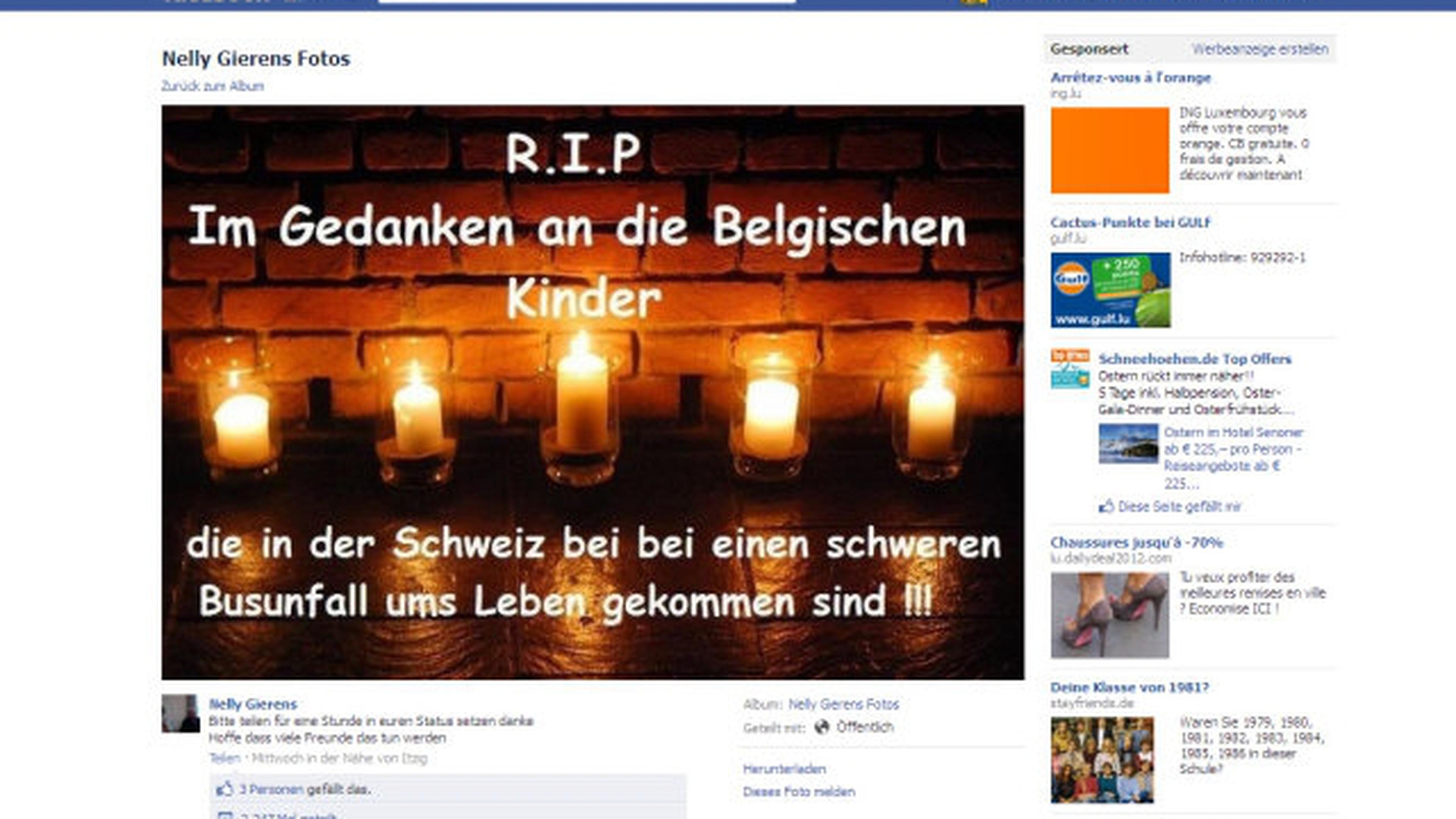 Im Internet trauern viele Menschen um die Todesopfer des Busunglücks in der Schweiz.