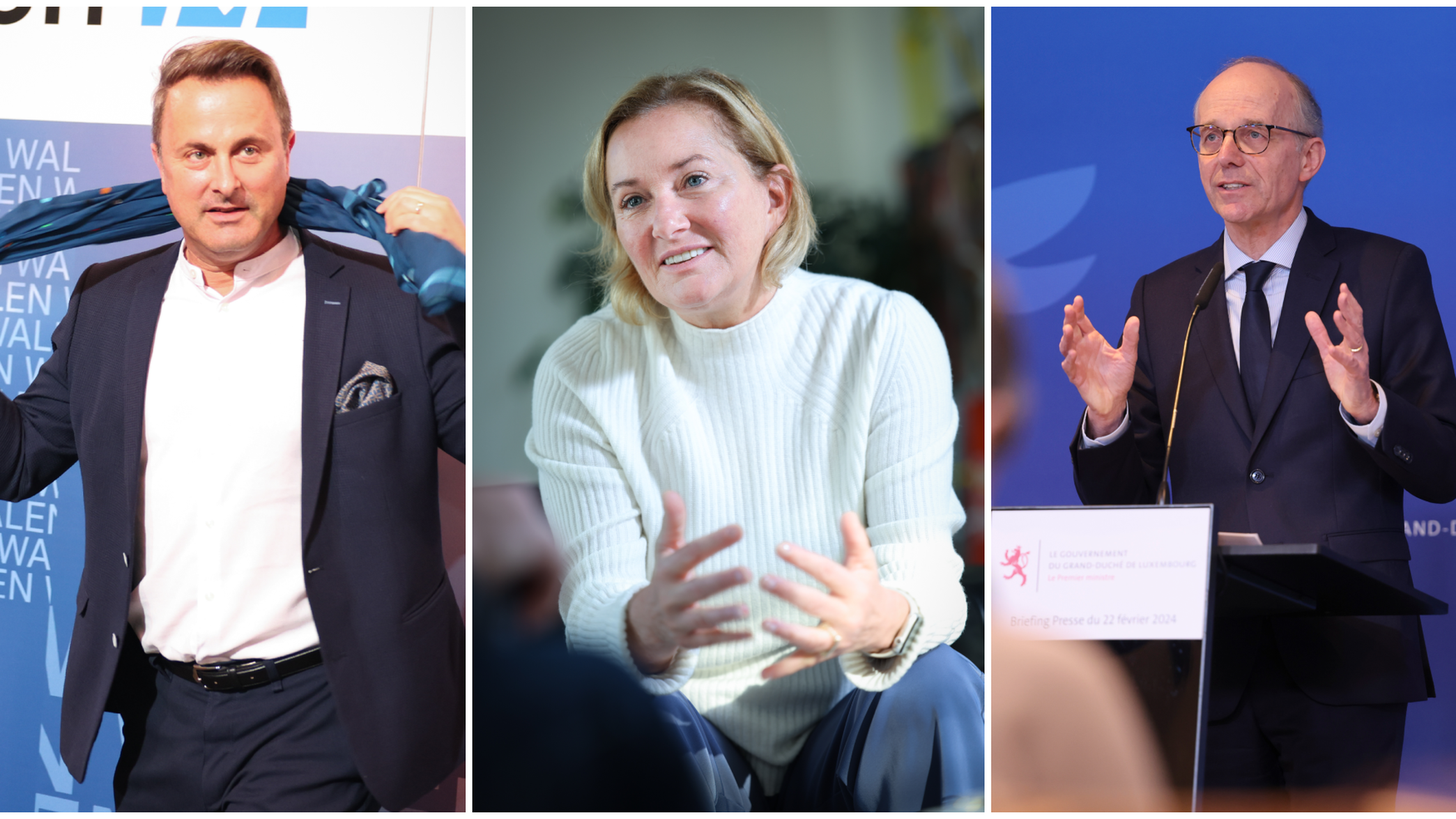Xavier Bettel (DP), Paulette Lenert (LSAP) und Luc Frieden (CSV) sind laut einer Umfrage die drei populärsten Politiker des Landes.