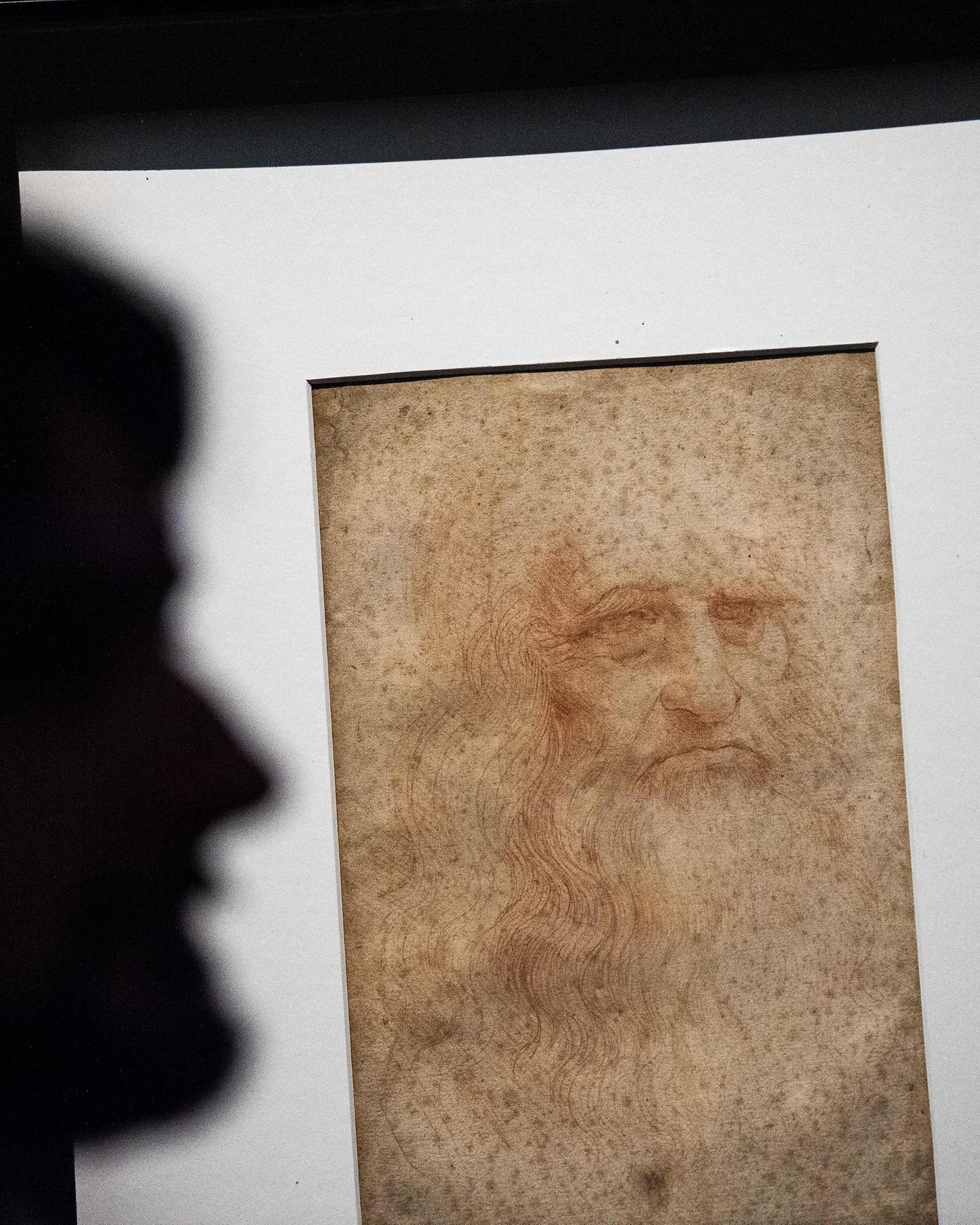Leonardo da Vinci im Selbstporträt.