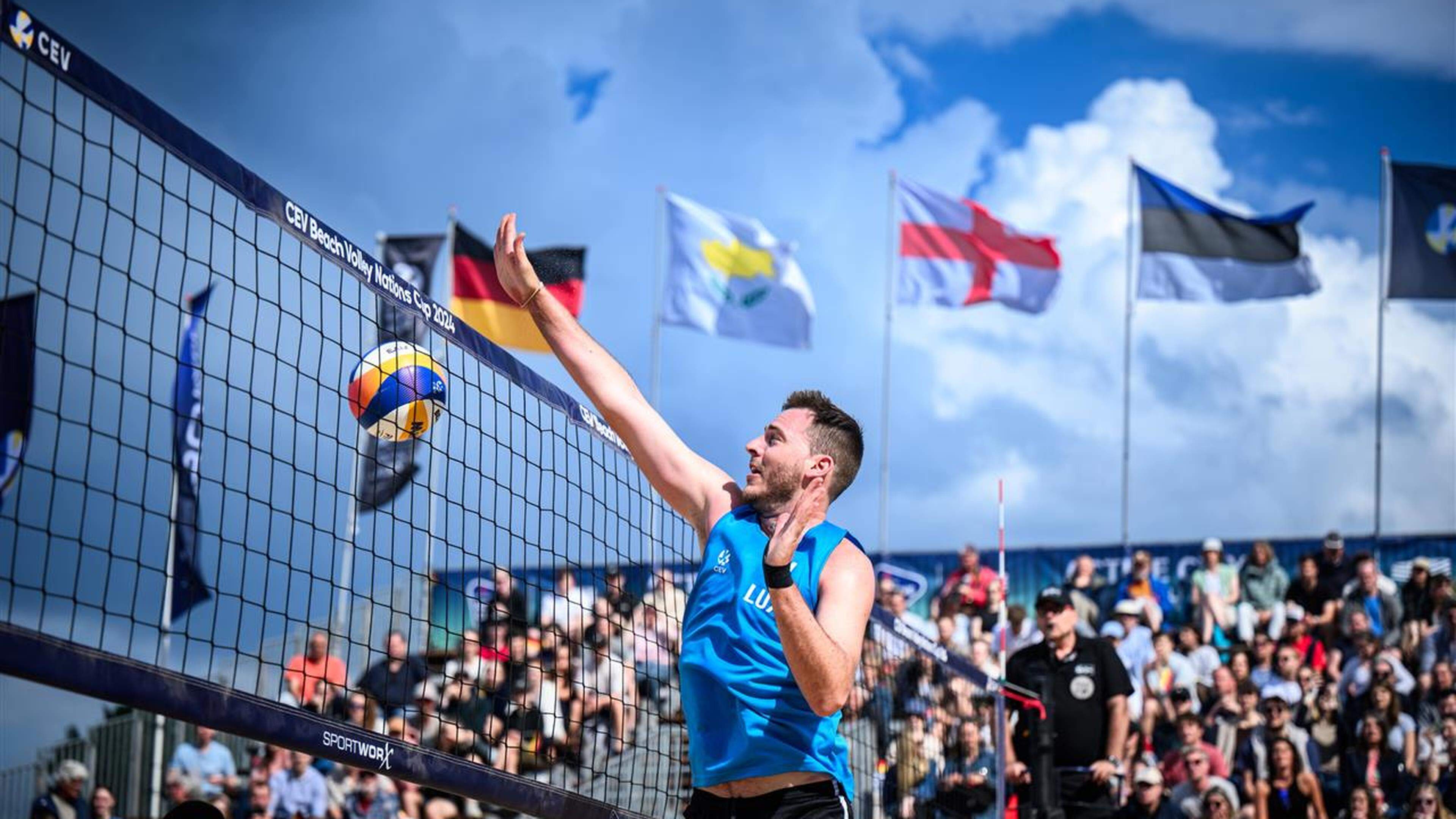 Chris Zender genoss die Atmosphäre beim Beach Volley Nations Cup in Hamburg.