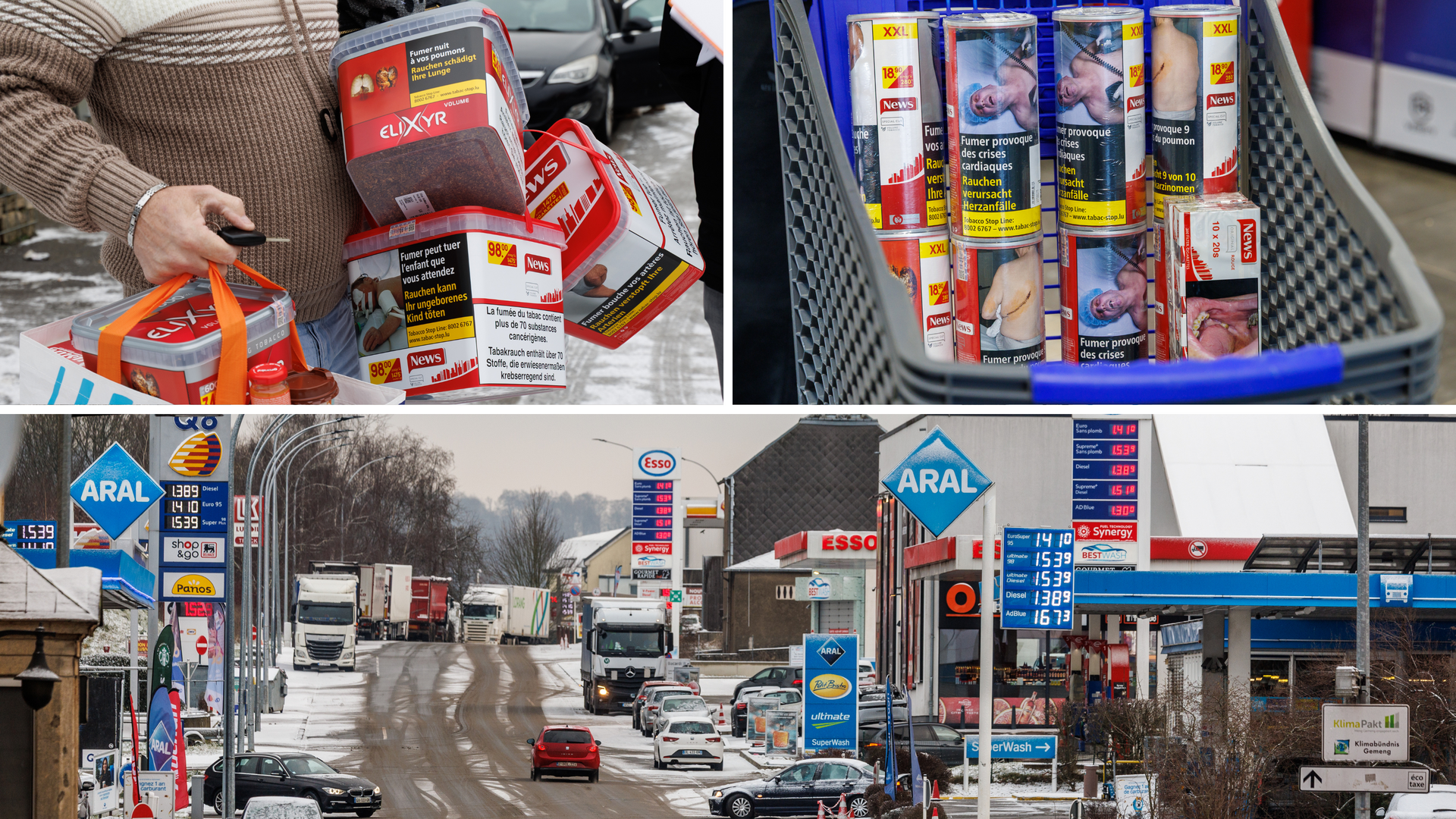 Le tourisme conomique des cigarettes et de l'alcool  la frontire  France-Luxembourg | Virgule