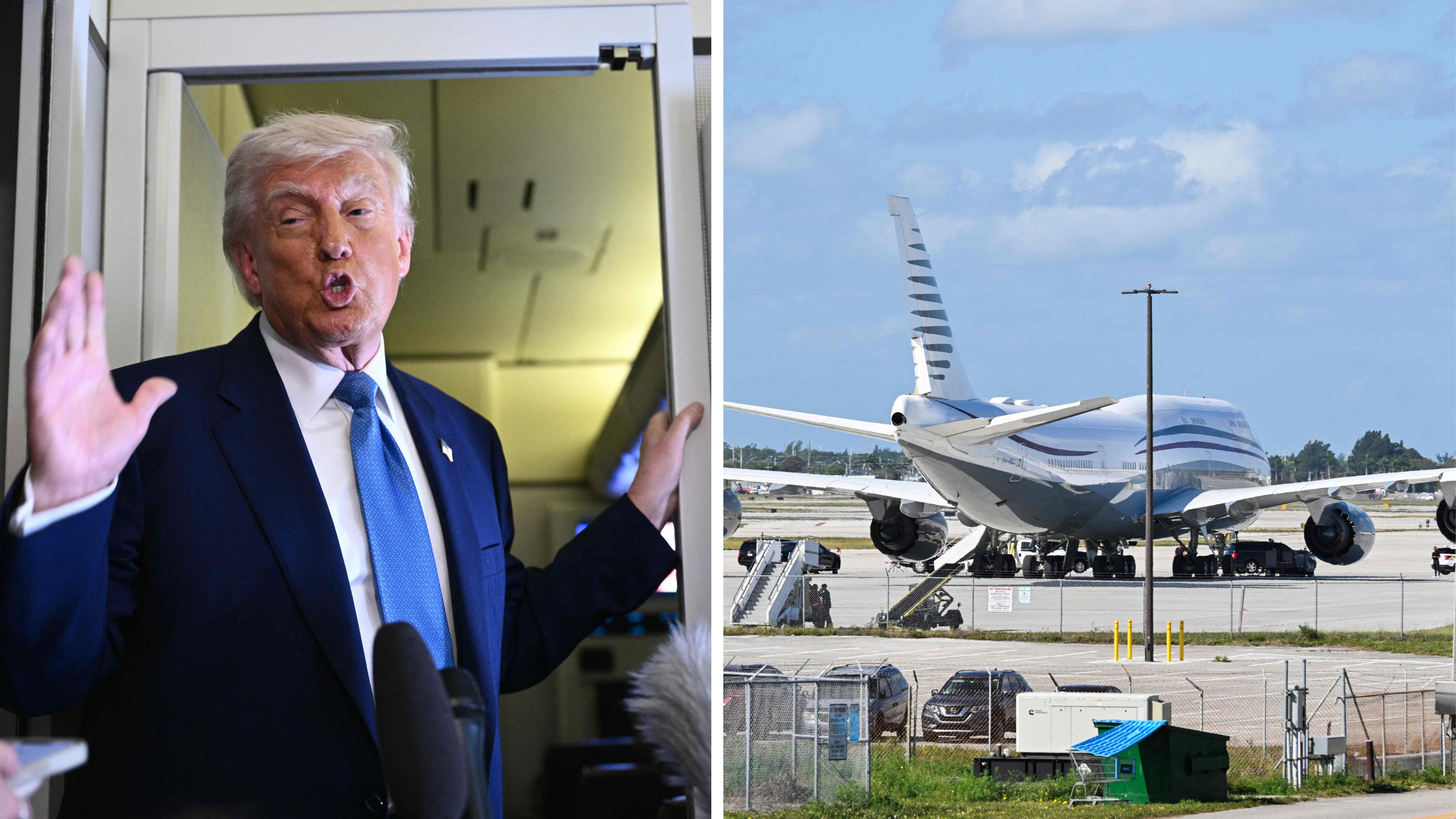 USA officially accepted jumbojet from Qatar