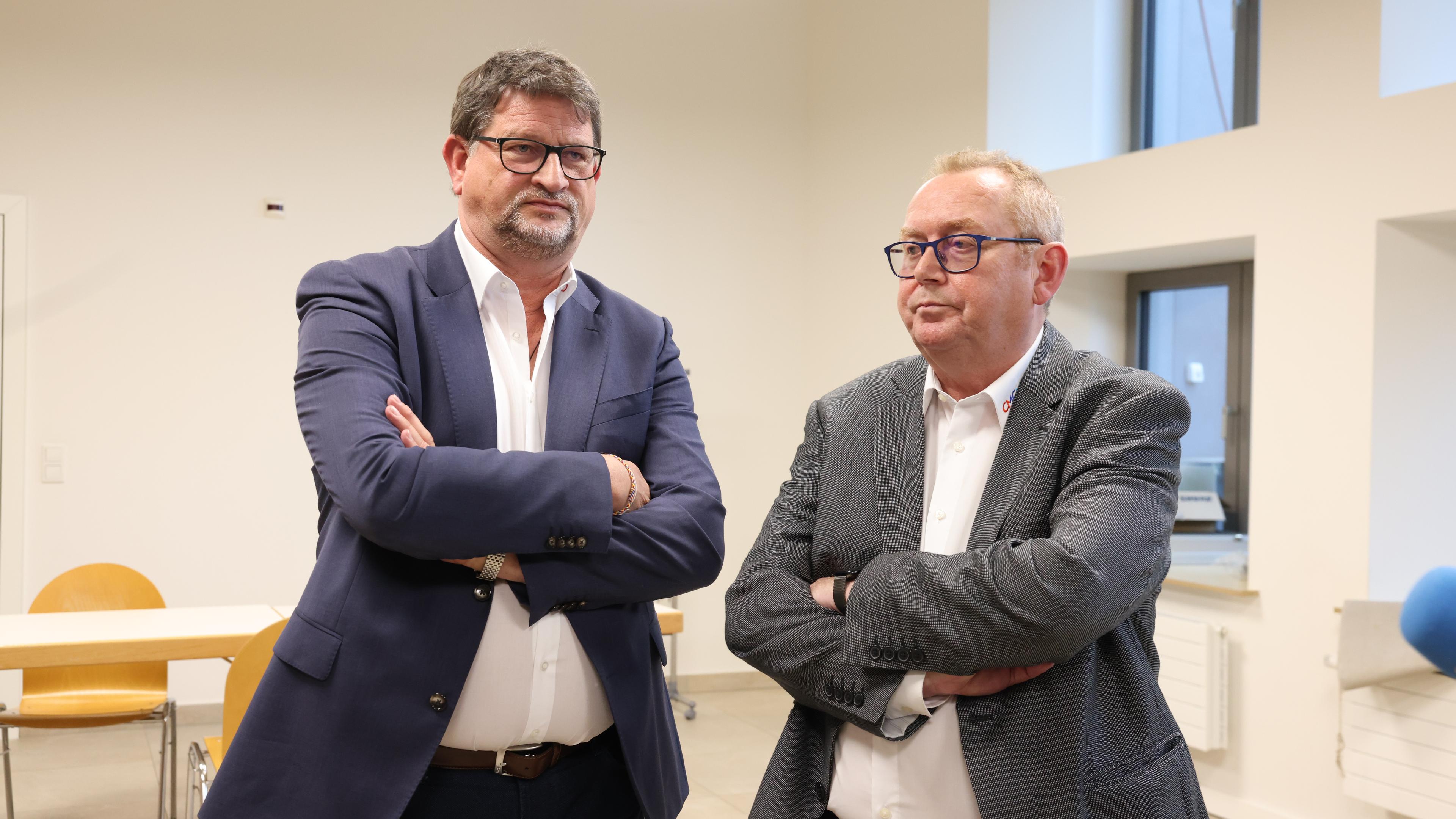 André Heinen und Gilbert Goergen (l.) wollen bis zur Neuwahl im Juni eng zusammenarbeiten und der Generalversammlung Verbesserungsvorschläge unterbreiten.