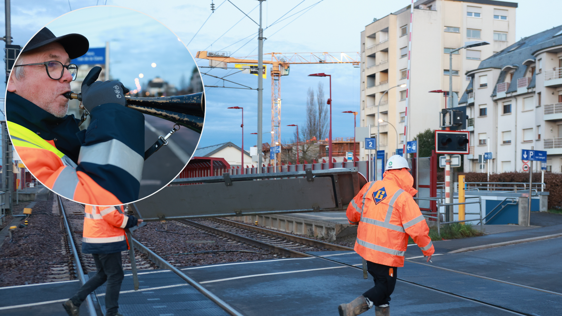 Bahnbergang ist Geschichte: Verkehrschaos in Dippach-Gare bleibt aus. |  Luxemburger Wort