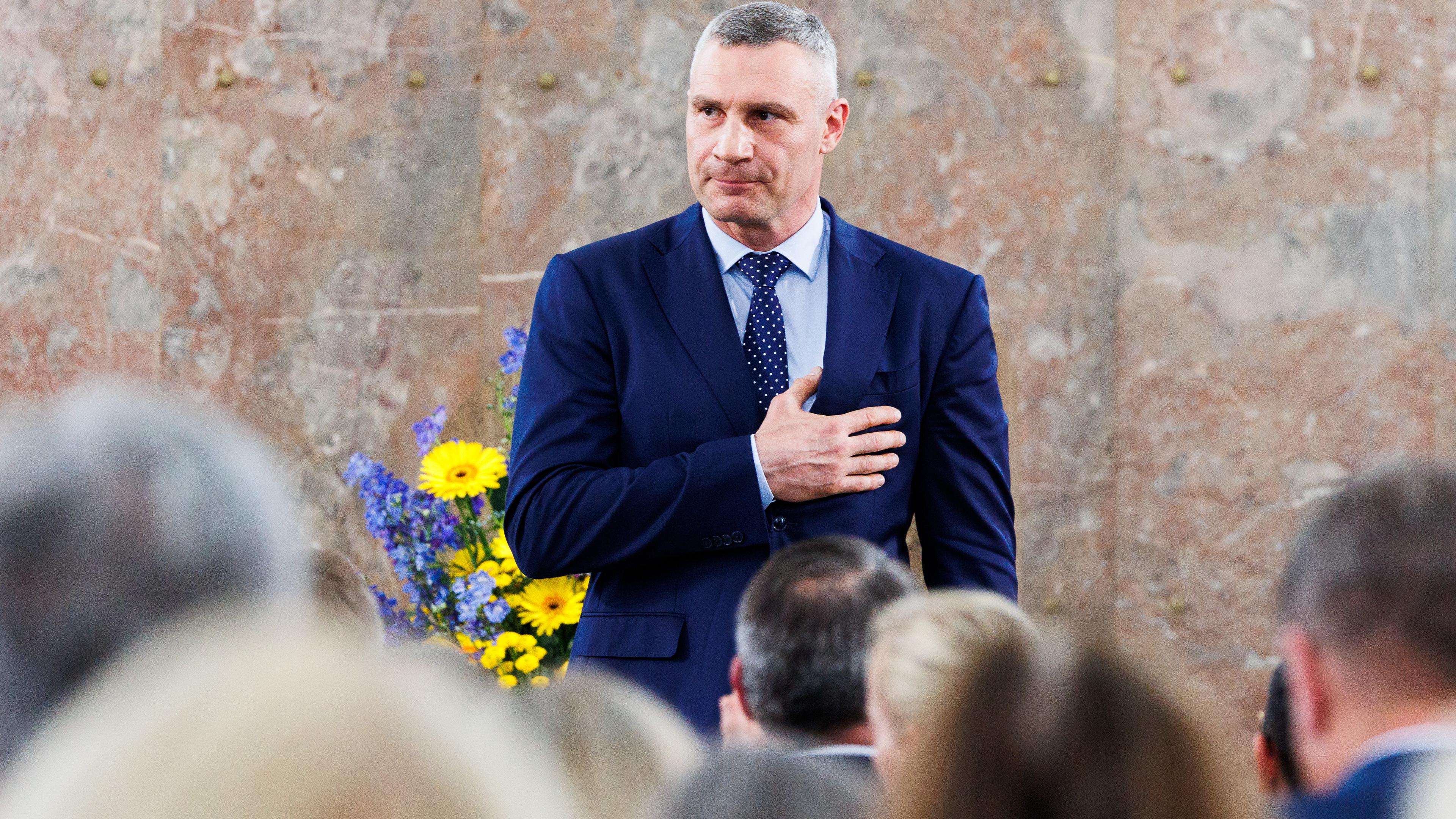 Kiewer Mayor Vitali Klitschko receives human rights price
