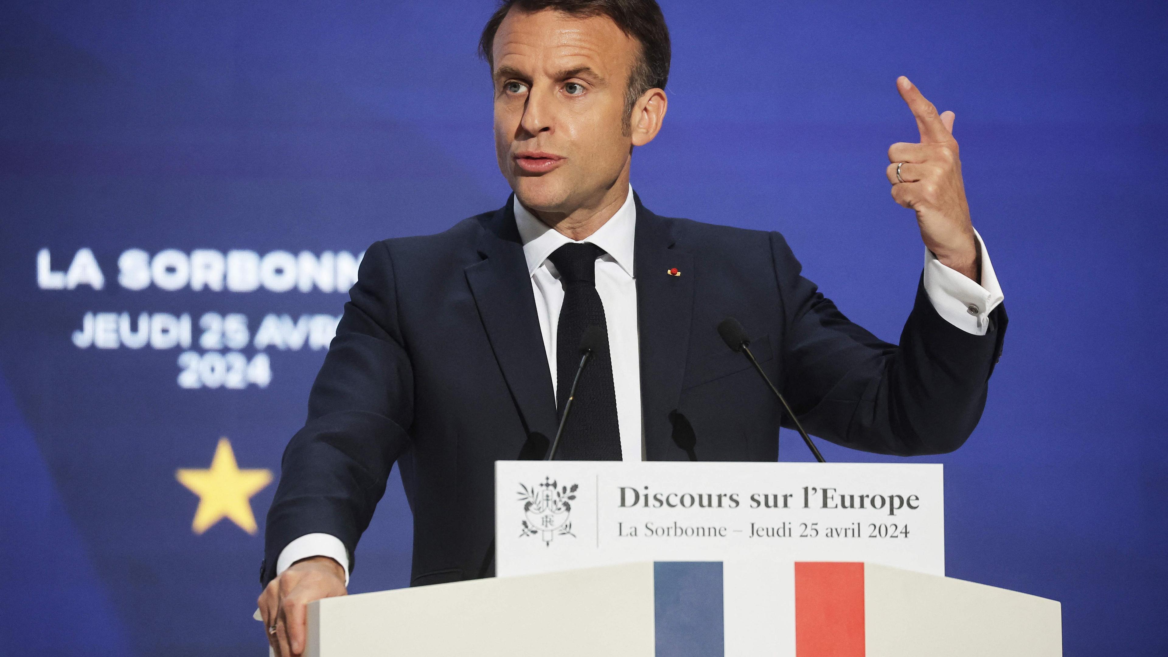 Emmanuel Macron hat seine Vision Europas dargelegt. 