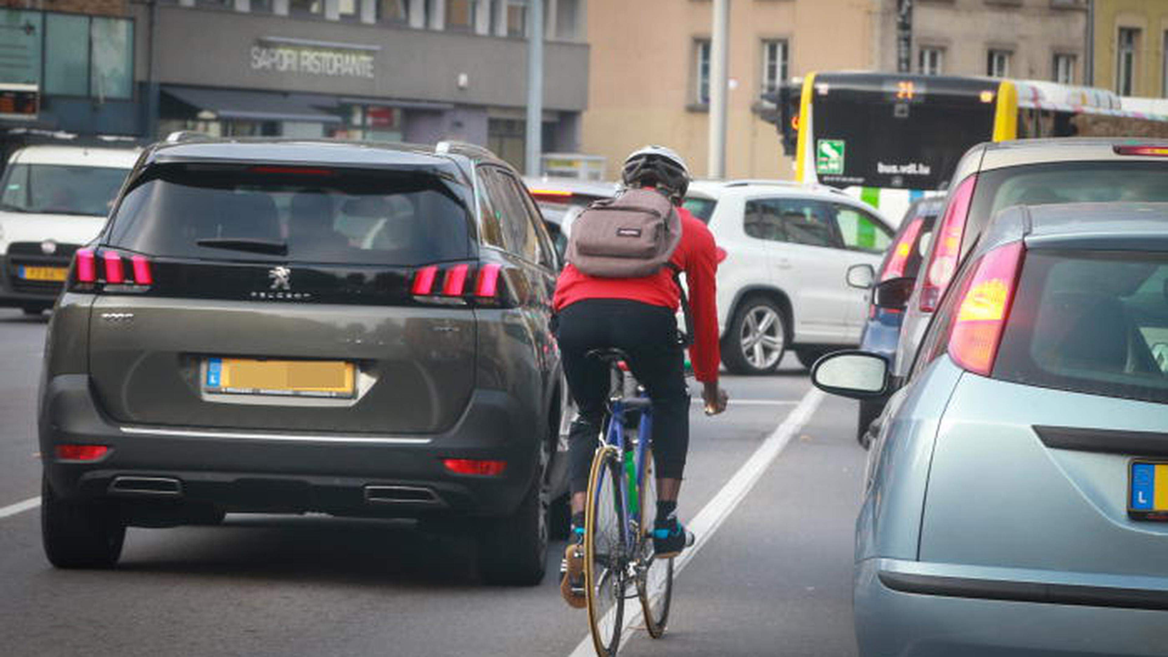 19.6.2018 Luxembourg, Verkehr, mobilité, Mobilität, vélo, Fahrrad, Stau photo Anouk Antony