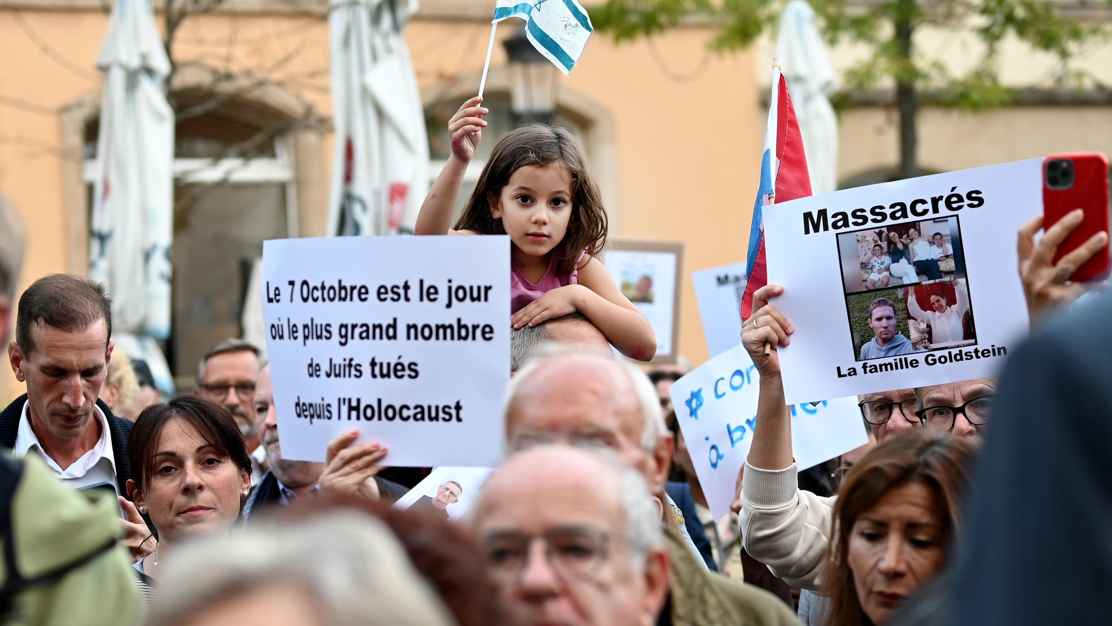 Le Consistoire Israélite du Luxembourg avait appelé à cette manifestation de solidarité.