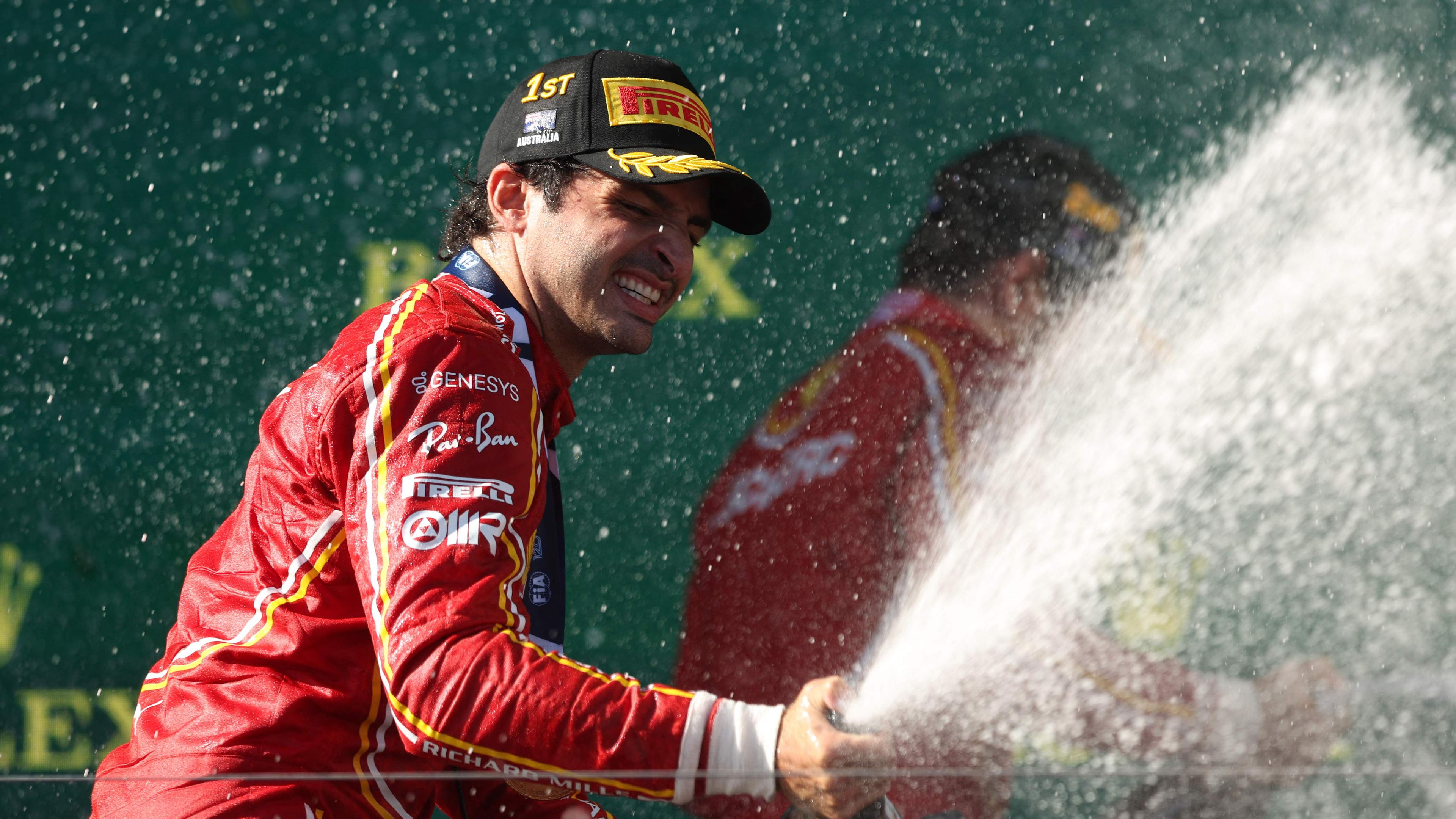 Carlos Sainz feiert seinen dritten Erfolg in der Formel 1.