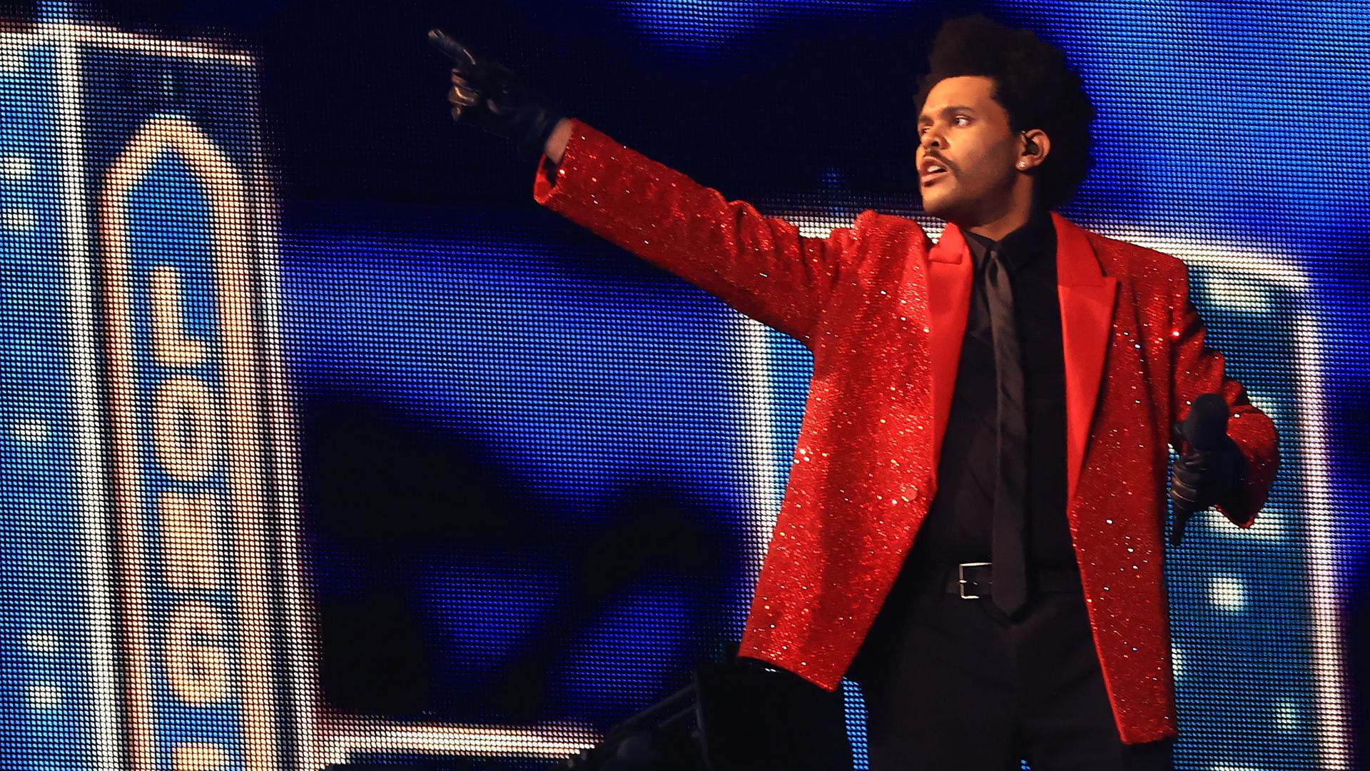Popstar The Weeknd begeisterte in der Halbzeitshow des Super Bowl.