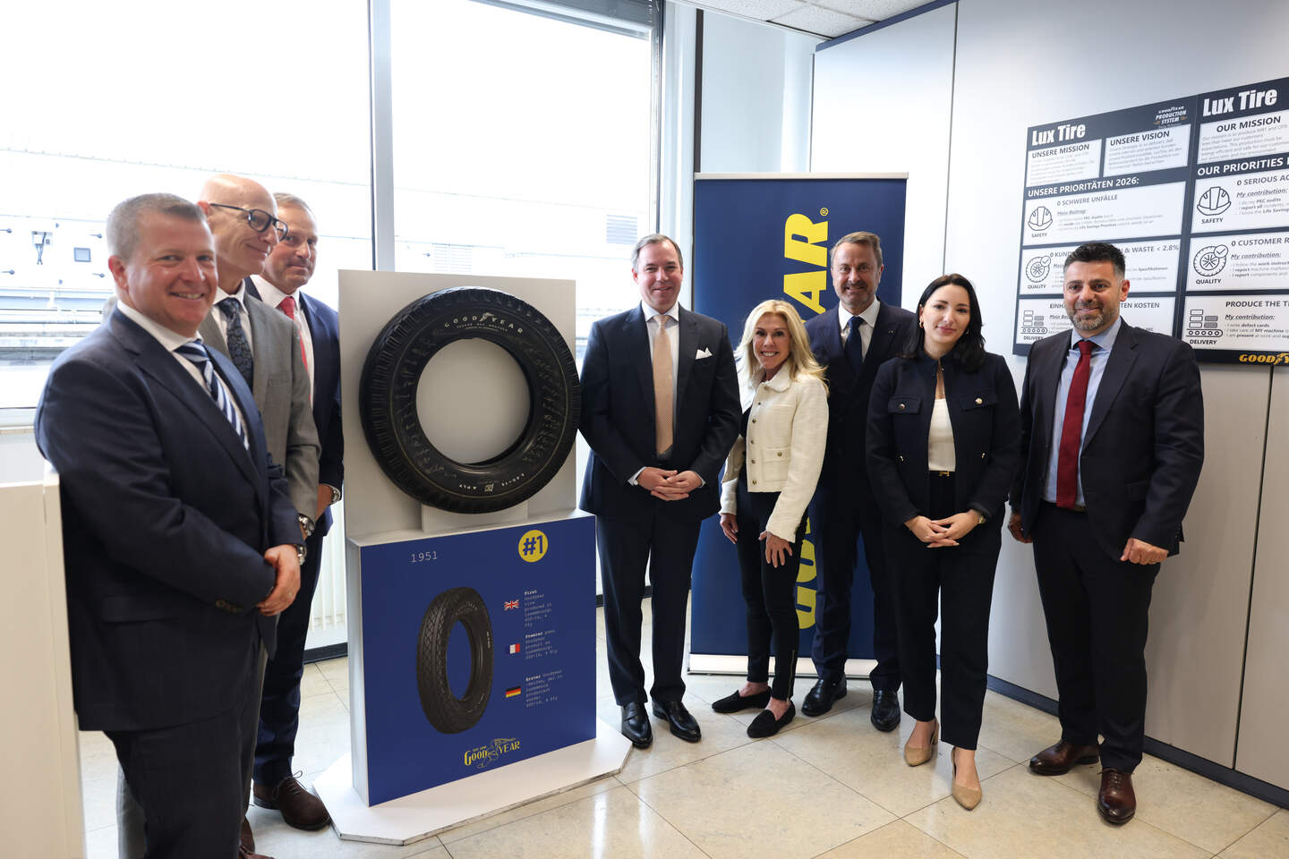 Goodyear Luxembourg celebrates 75th birthday with royal visit | Luxembourg  Times