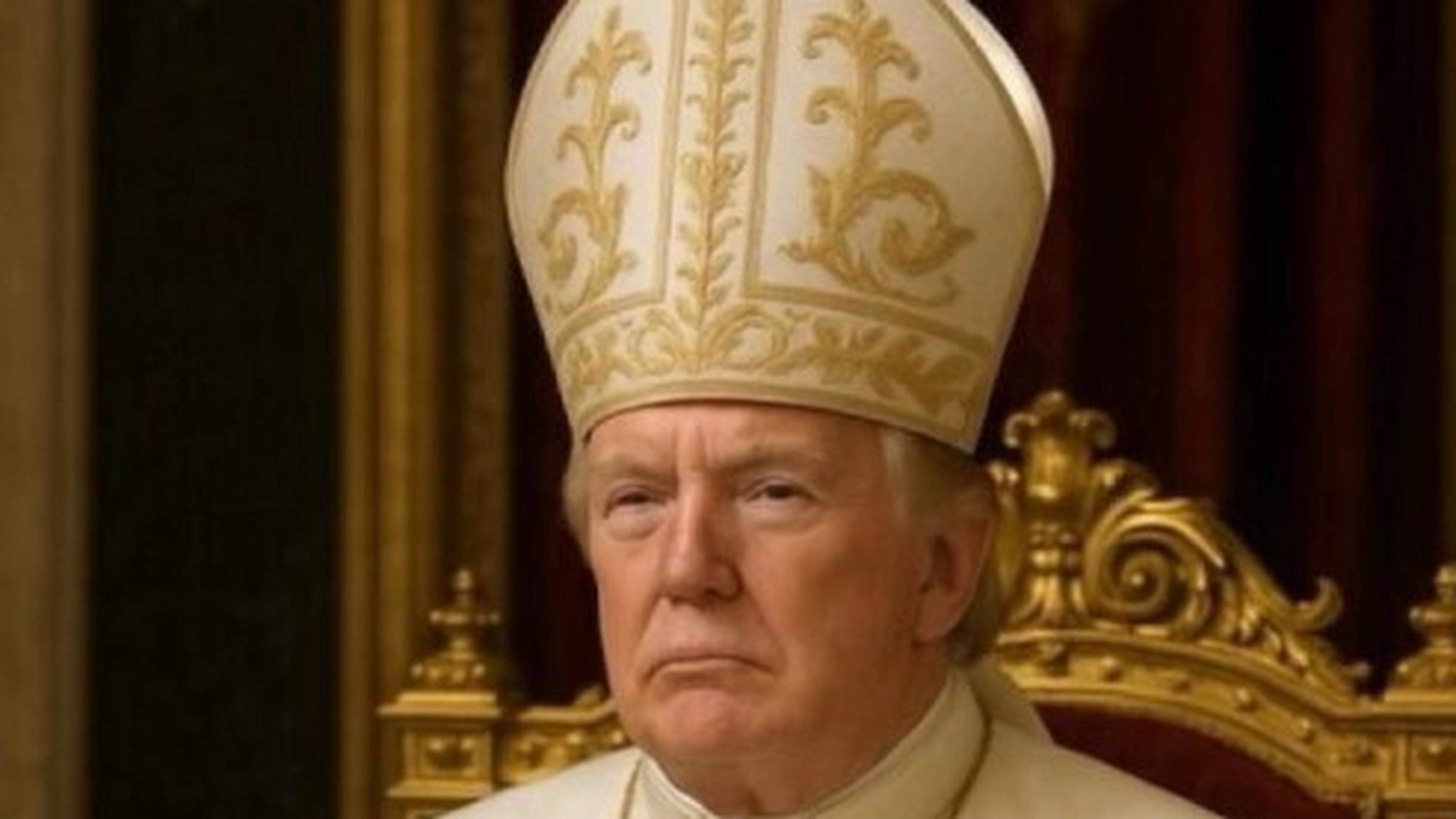 Trump spreads picture of himself as a Pope