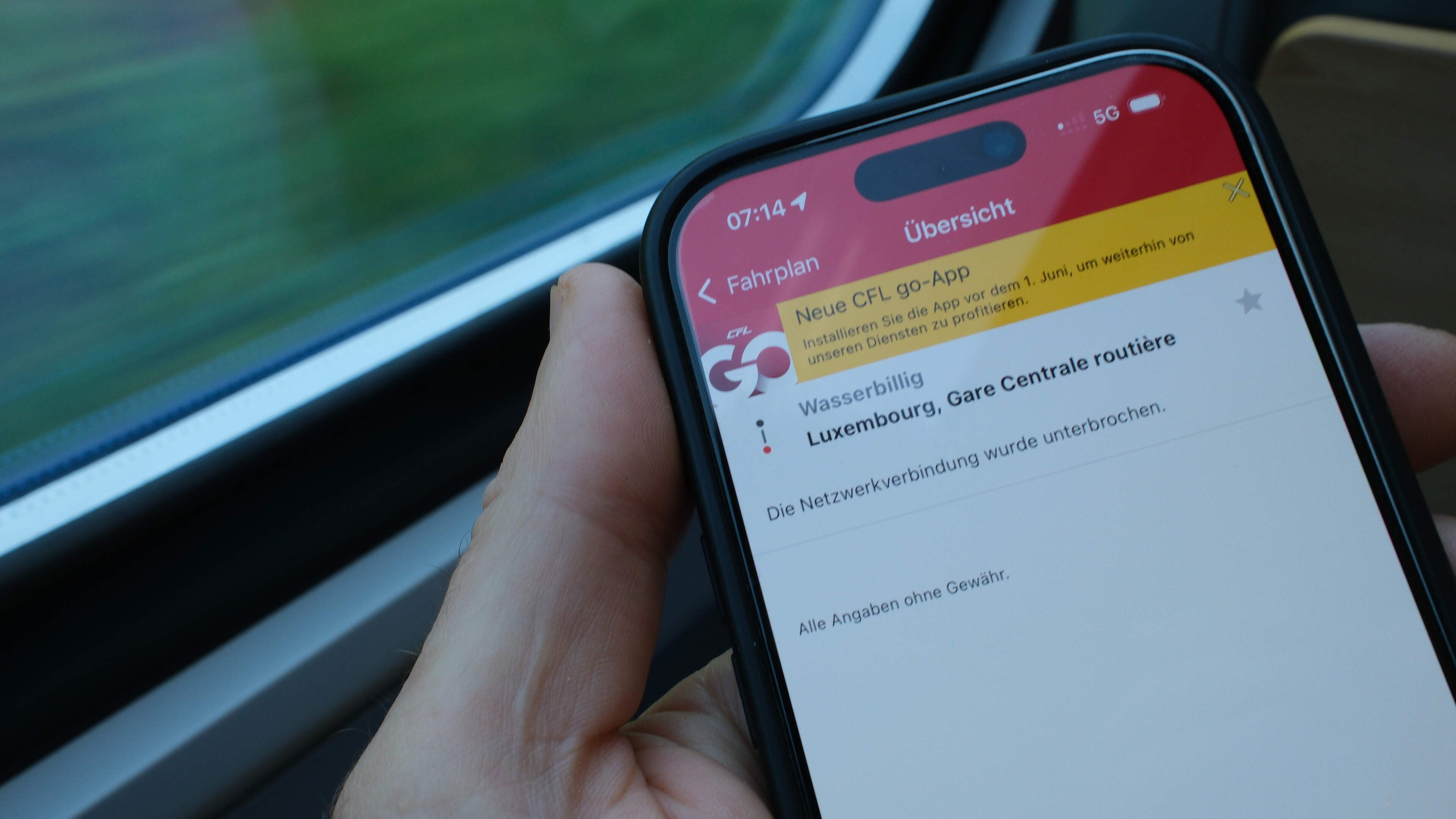 In der ersten Klasse ohne Ticket von Funkloch zu Funkloch