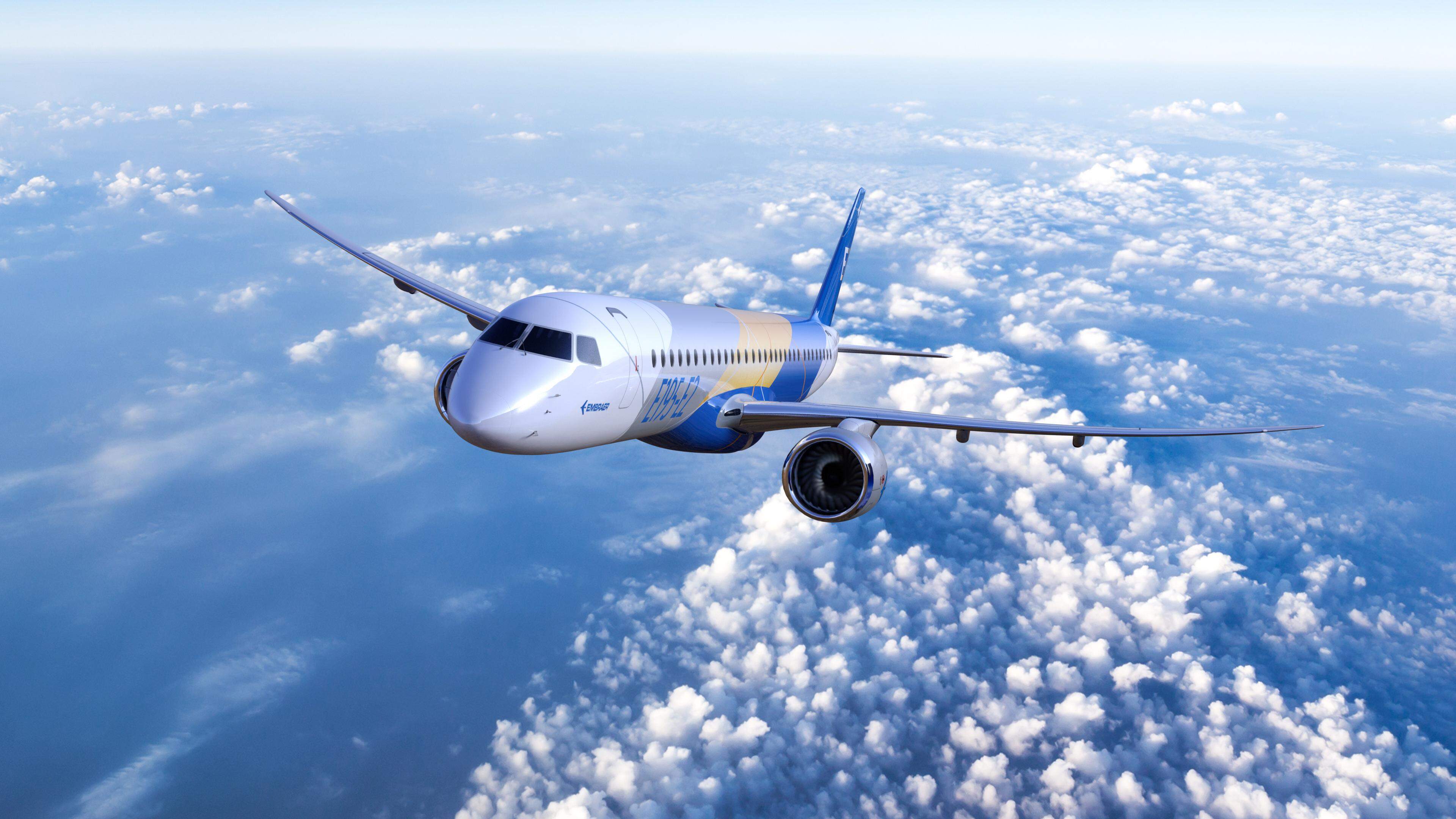 Die größeren Embraer-Maschinen haben Platz für rund 100 Passagiere. Langstreckenflugzeuge will die Gesellschaft vorerst nicht bauen, sondern Lufttaxis.